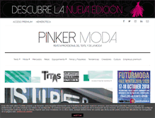 Tablet Screenshot of pinkermoda.com